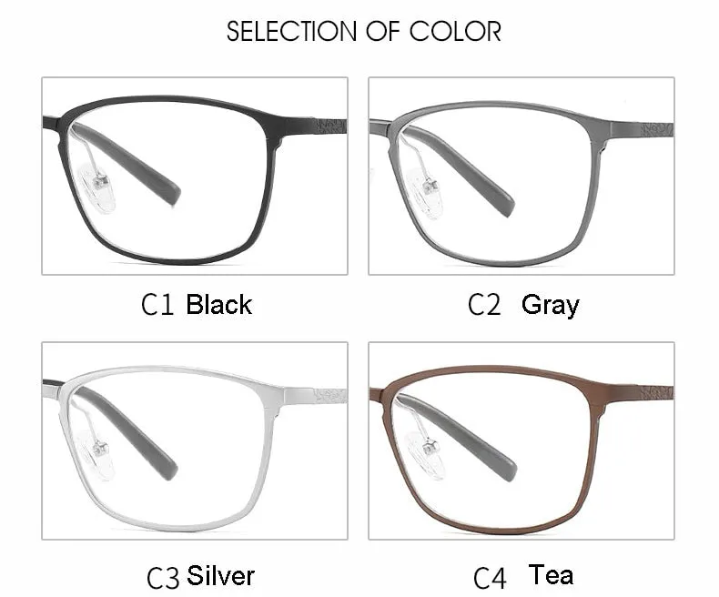 Hotochki Unisex Full Rim Aluminum Magnesium Alloy Frame Eyeglasses 6266