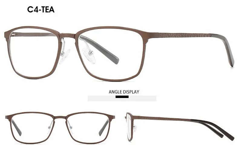 Hotochki Unisex Full Rim Aluminum Magnesium Alloy Frame Eyeglasses 6266