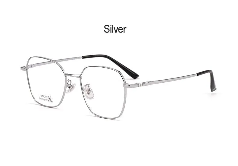 Hotochki Unisex Full Rim Polygon Memory Alloy Frame Eyeglasses 68013