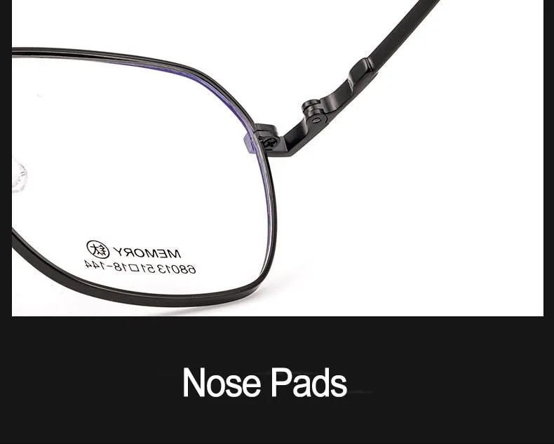 Hotochki Unisex Full Rim Polygon Memory Alloy Frame Eyeglasses 68013