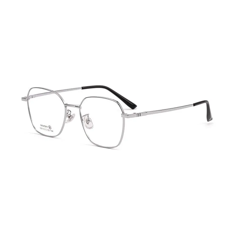 Hotochki Unisex Full Rim Polygon Memory Alloy Frame Eyeglasses 68013