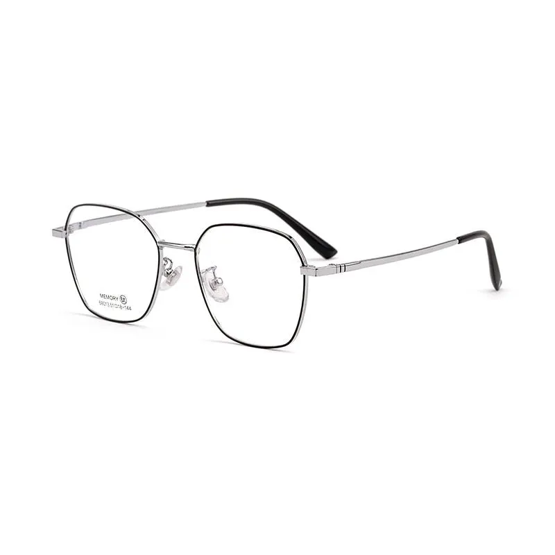 Hotochki Unisex Full Rim Polygon Memory Alloy Frame Eyeglasses 68013