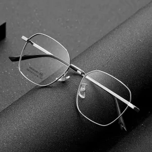 Hotochki Unisex Full Rim Polygon Memory Alloy Frame Eyeglasses 68013
