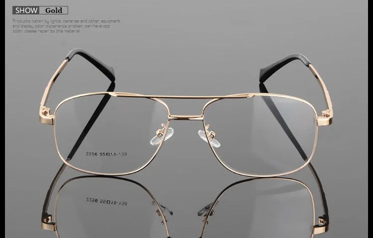Hotochki Unisex Full Rim Round Box Alloy Frame Eyeglasses 2256