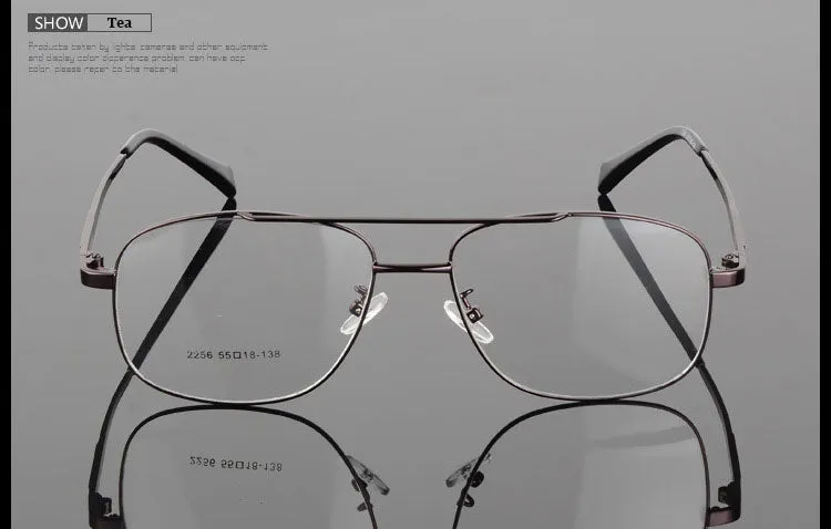 Hotochki Unisex Full Rim Round Box Alloy Frame Eyeglasses 2256