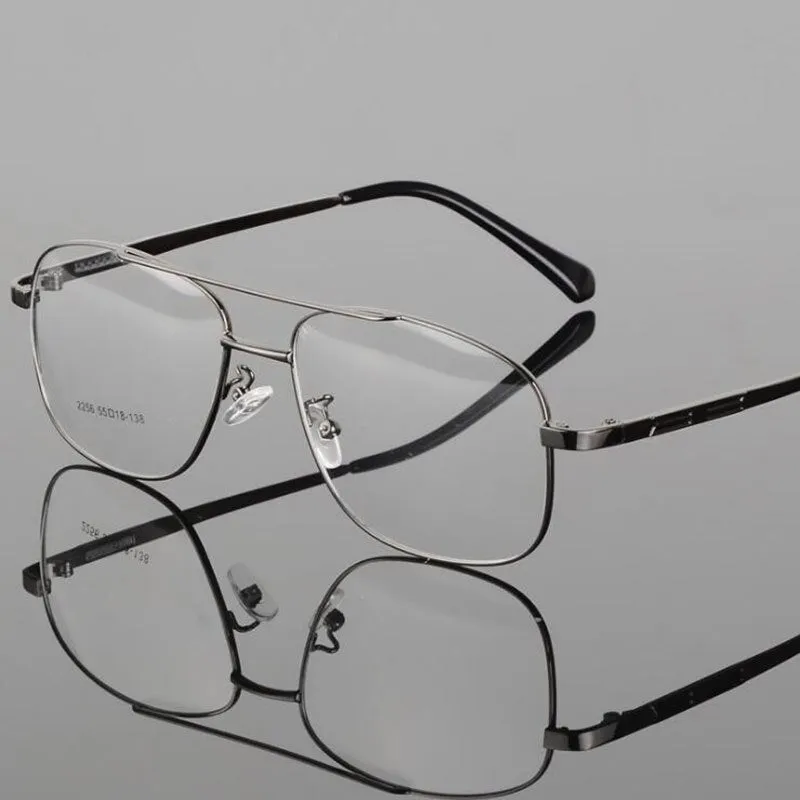 Hotochki Unisex Full Rim Round Box Alloy Frame Eyeglasses 2256