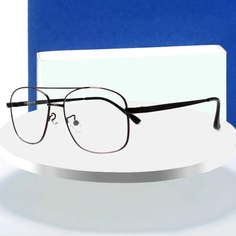 Hotochki Unisex Full Rim Round Box Alloy Frame Eyeglasses 2256