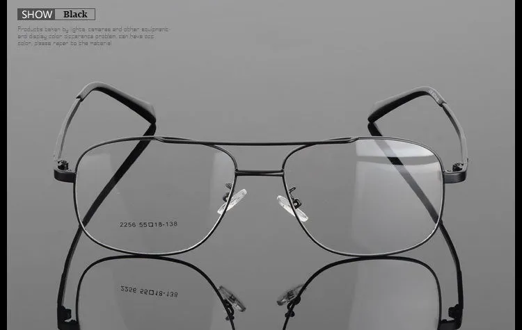 Hotochki Unisex Full Rim Round Box Alloy Frame Eyeglasses 2256