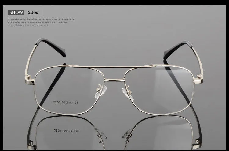 Hotochki Unisex Full Rim Round Box Alloy Frame Eyeglasses 2256