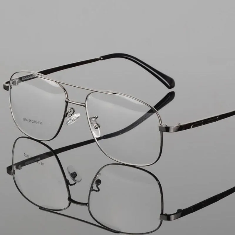 Hotochki Unisex Full Rim Round Box Alloy Frame Eyeglasses 2256