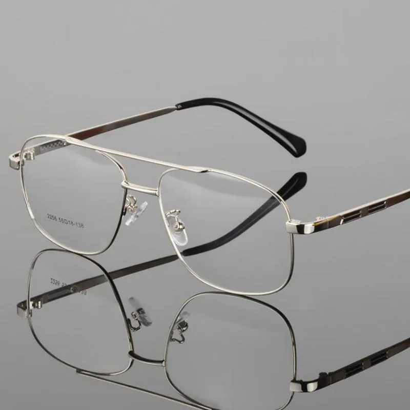 Hotochki Unisex Full Rim Round Box Alloy Frame Eyeglasses 2256