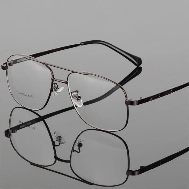 Hotochki Unisex Full Rim Round Box Alloy Frame Eyeglasses 2256