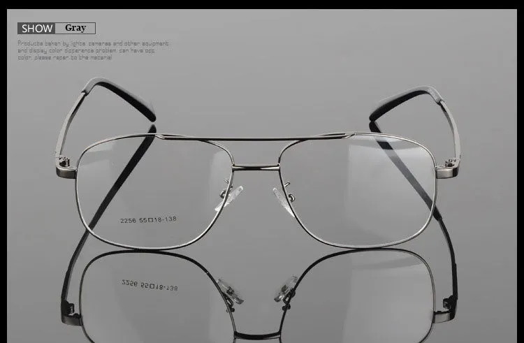 Hotochki Unisex Full Rim Round Box Alloy Frame Eyeglasses 2256