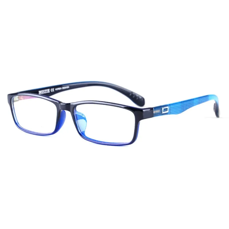 Hotochki Unisex Full Rim Square TR-90 Resin Frame Eyeglasses 2300
