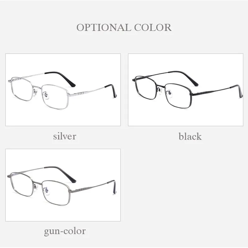Hotochki Unisex Full Rim Titanium Alloy IP Plated Frame Eyeglasses P15303