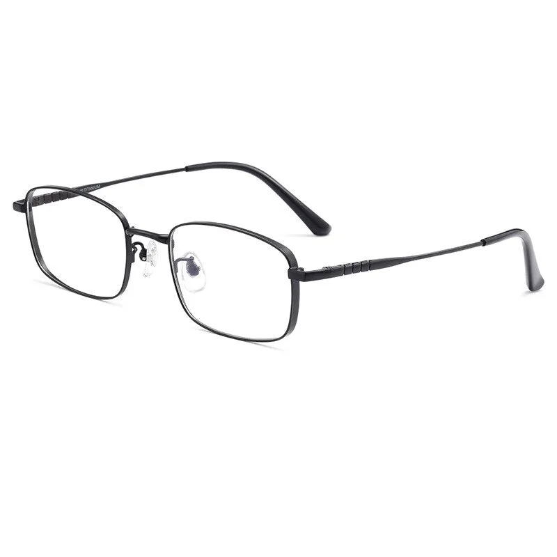 Hotochki Unisex Full Rim Titanium Alloy IP Plated Frame Eyeglasses P15303