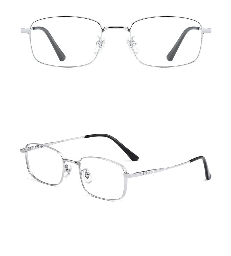 Hotochki Unisex Full Rim Titanium Alloy IP Plated Frame Eyeglasses P15303