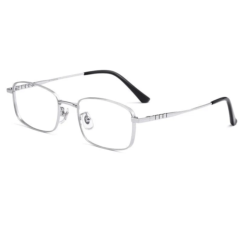 Hotochki Unisex Full Rim Titanium Alloy IP Plated Frame Eyeglasses P15303