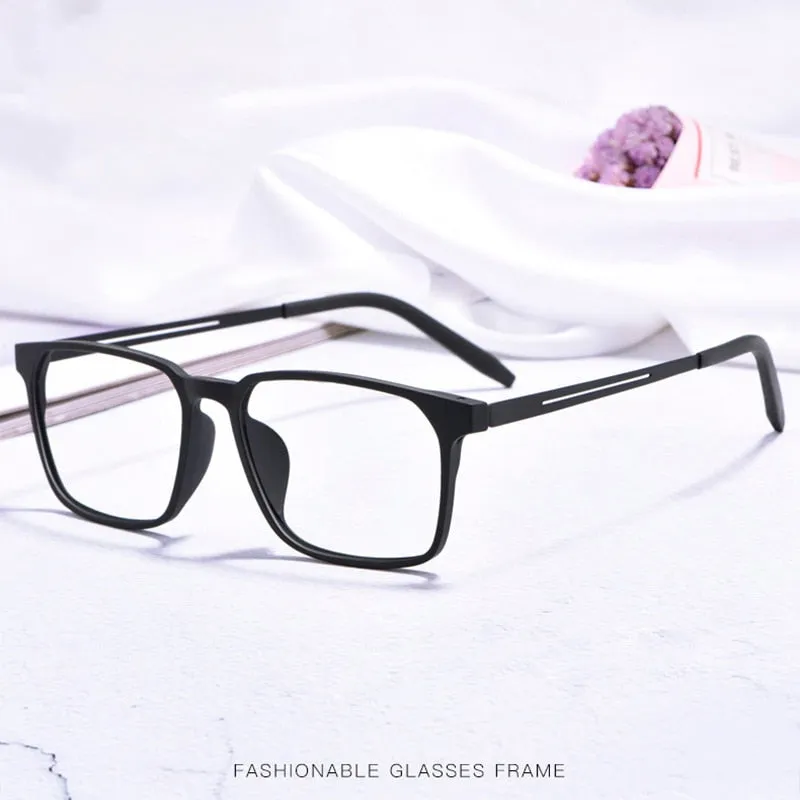 Hotochki Unisex Full Rim TR-90 Resin Titanium Frame Eyeglasses 8878