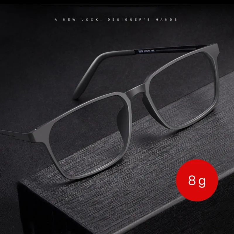 Hotochki Unisex Full Rim TR-90 Resin Titanium Frame Eyeglasses 8878