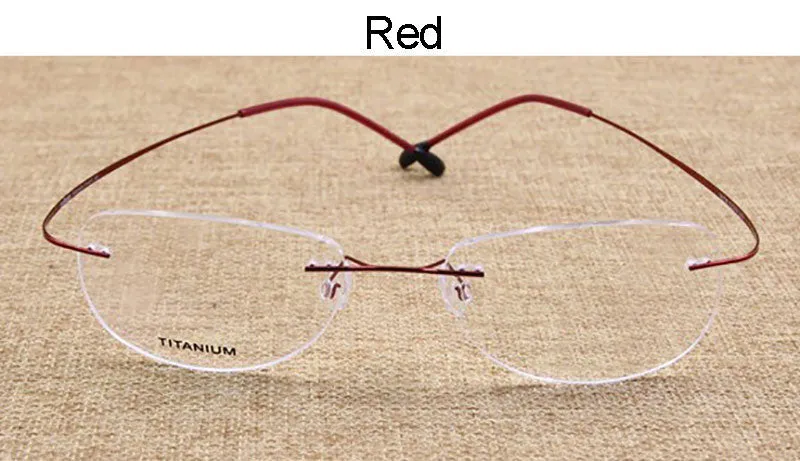 Hotochki Unisex Titanium Memory Alloy Rimless Frame Eyeglasses