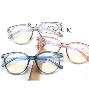 Hotochki Women's Full Rim Transparent Plastic Frame Eyeglasses 15959
