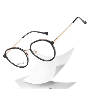 Hotochski Unisex Full Rim Round Beta Titanium Frame Eyeglasses 7012
