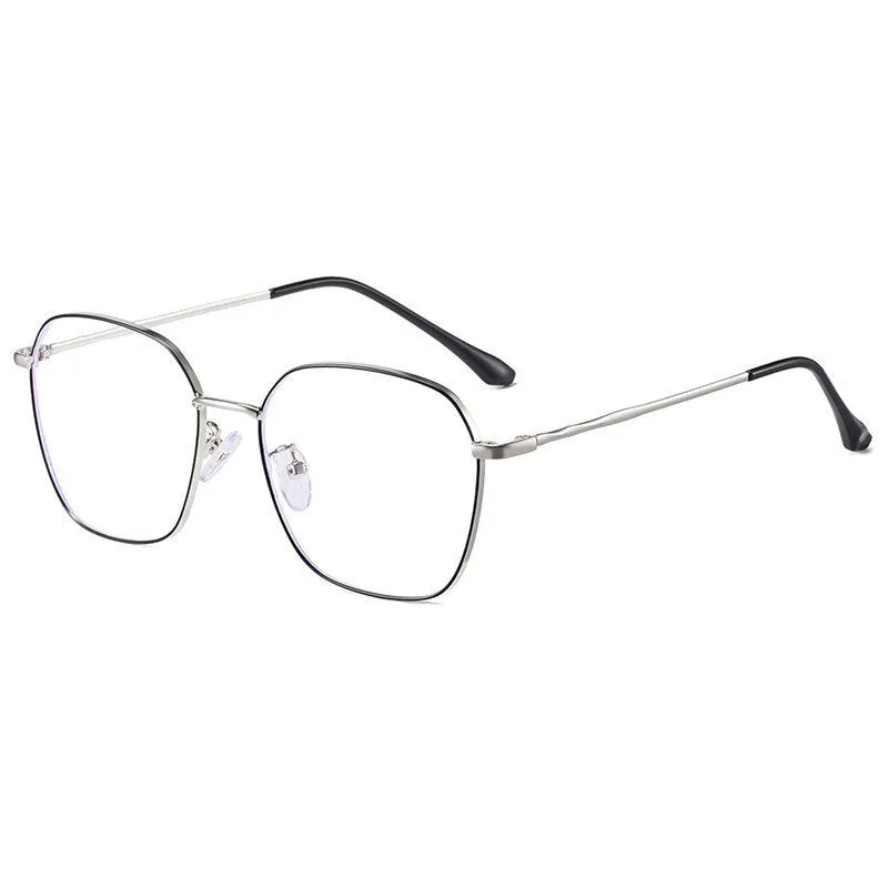 Hotony Unisex Full Rim Alloy Polygonal Frame Eyeglasses Zy9037