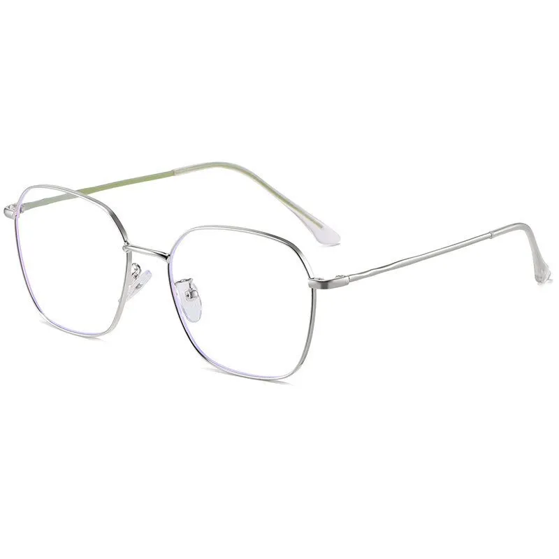Hotony Unisex Full Rim Alloy Polygonal Frame Eyeglasses Zy9037