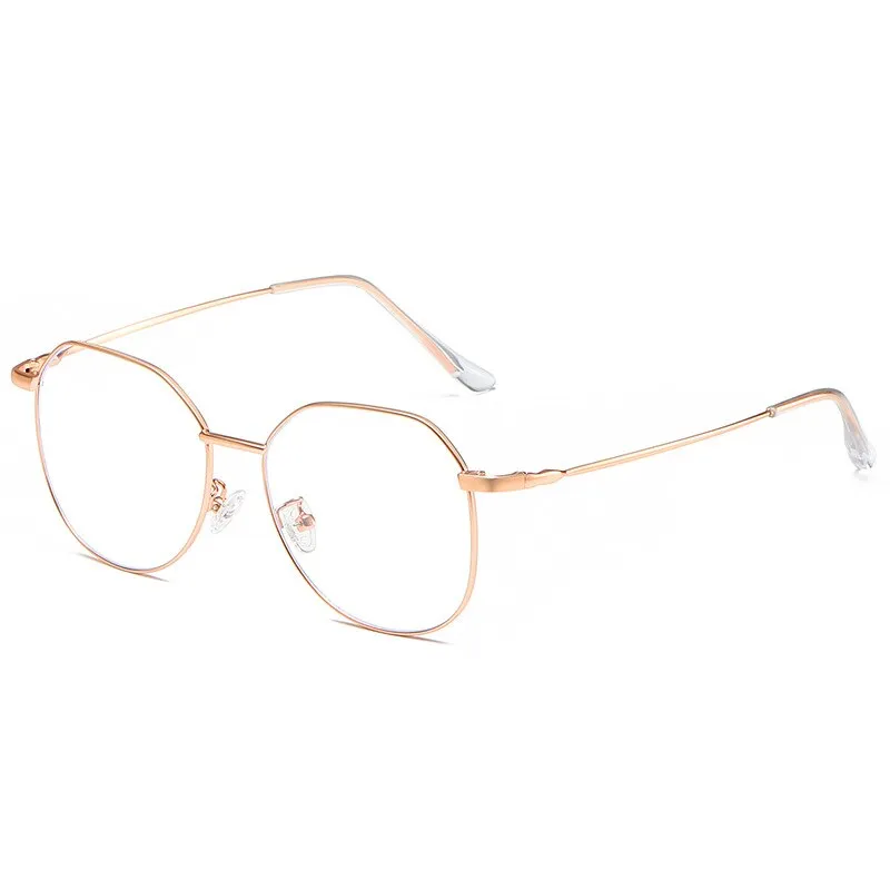 Hotony Unisex Full Rim Alloy Polygonal Frame Eyeglasses Zy9038