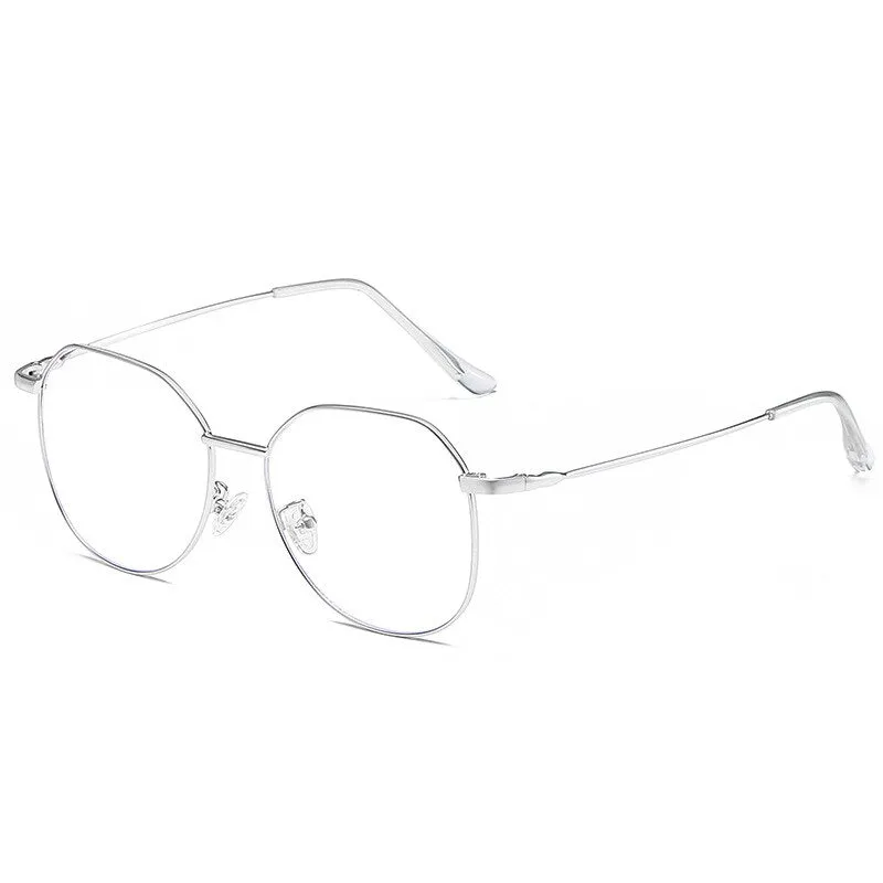 Hotony Unisex Full Rim Alloy Polygonal Frame Eyeglasses Zy9038