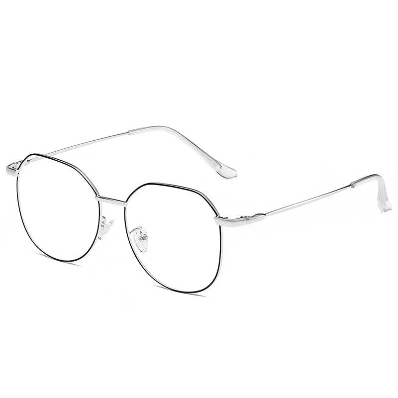 Hotony Unisex Full Rim Alloy Polygonal Frame Eyeglasses Zy9038