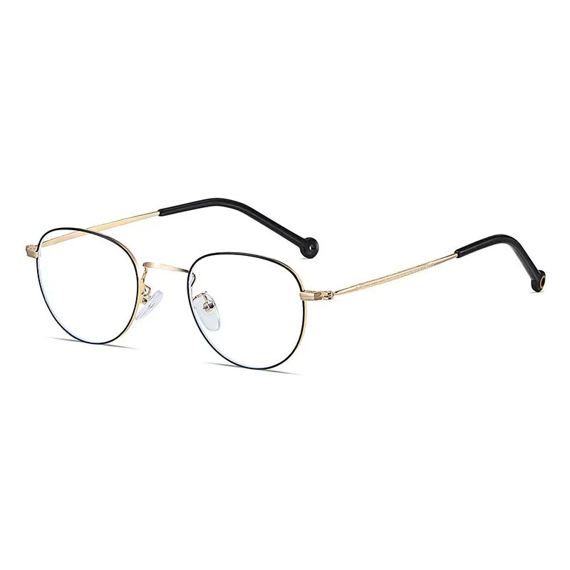 Hotony Unisex Full Rim Alloy Round Frame Eyeglasses 9957