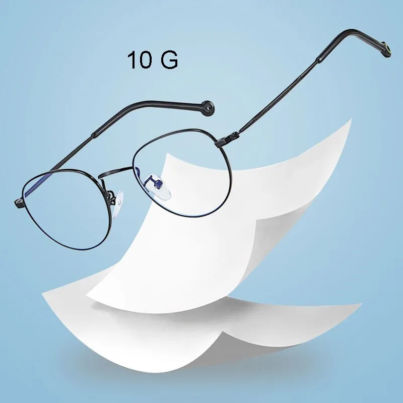 Hotony Unisex Full Rim Alloy Round Frame Eyeglasses 9957