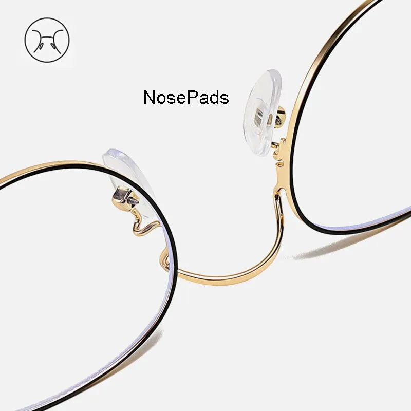 Hotony Unisex Full Rim Alloy Round Frame Eyeglasses 9957