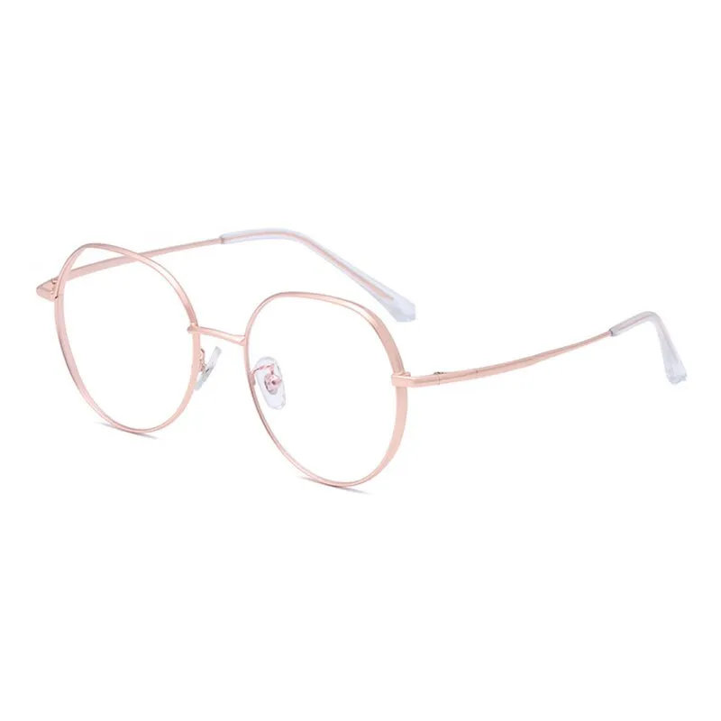 Hotony Unisex Full Rim Polygonal Round Titanium Frame Eyeglasses 1122