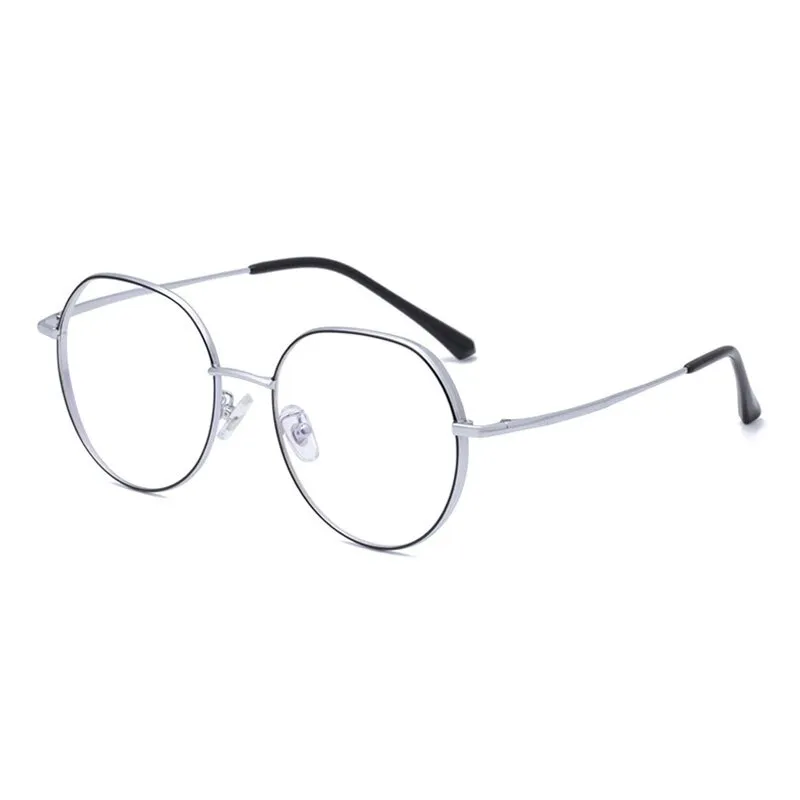 Hotony Unisex Full Rim Polygonal Round Titanium Frame Eyeglasses 1122