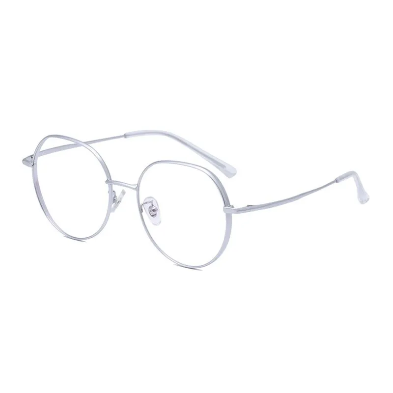 Hotony Unisex Full Rim Polygonal Round Titanium Frame Eyeglasses 1122
