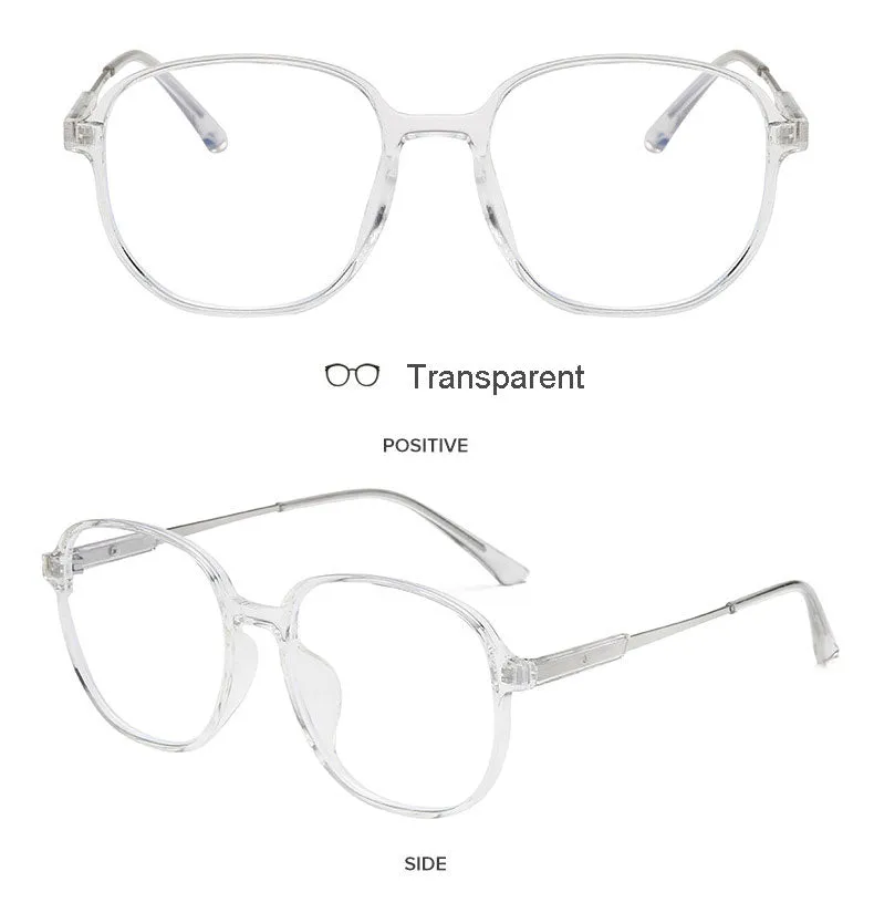 Hotony Unisex Full Rim Polygonal Square TR 90 Resin Frame Eyeglasses 60153