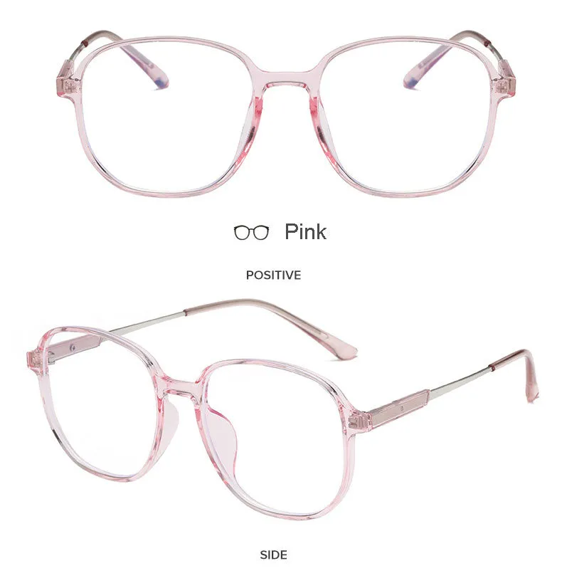 Hotony Unisex Full Rim Polygonal Square TR 90 Resin Frame Eyeglasses 60153