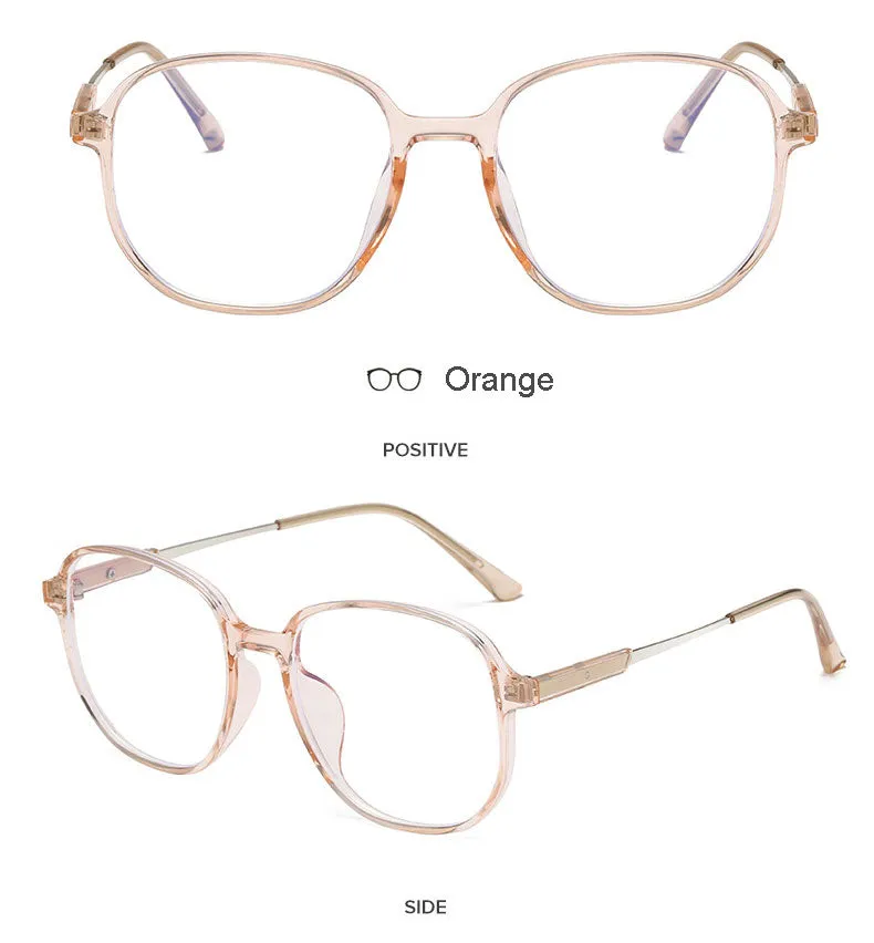 Hotony Unisex Full Rim Polygonal Square TR 90 Resin Frame Eyeglasses 60153