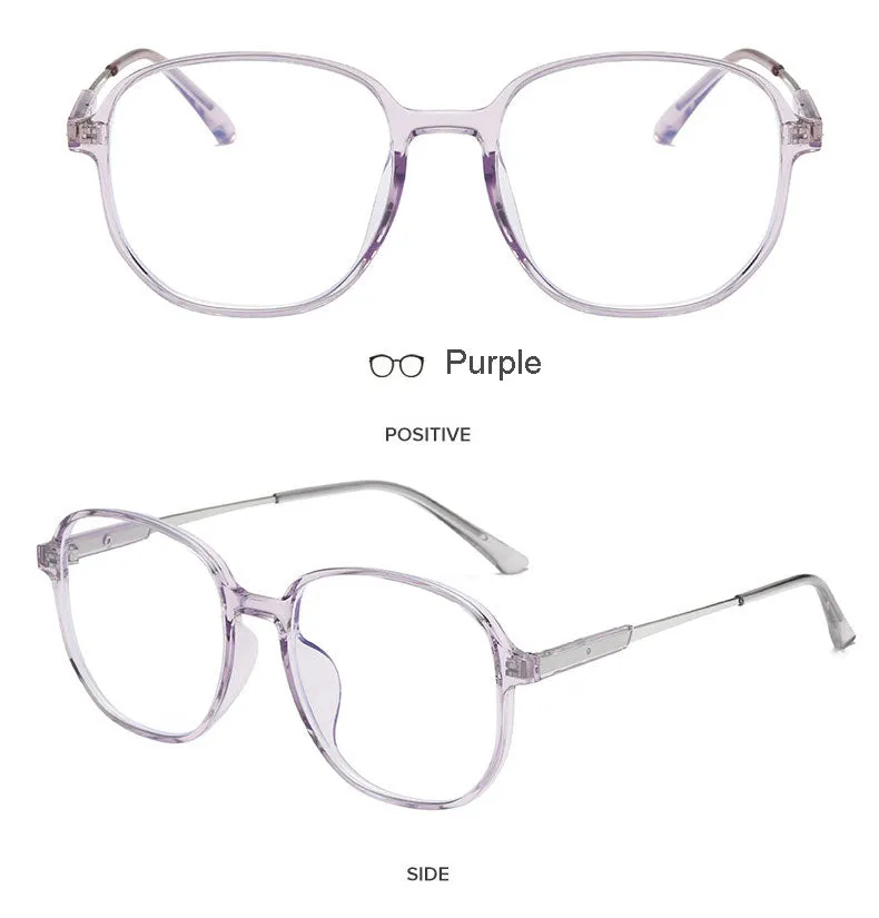 Hotony Unisex Full Rim Polygonal Square TR 90 Resin Frame Eyeglasses 60153