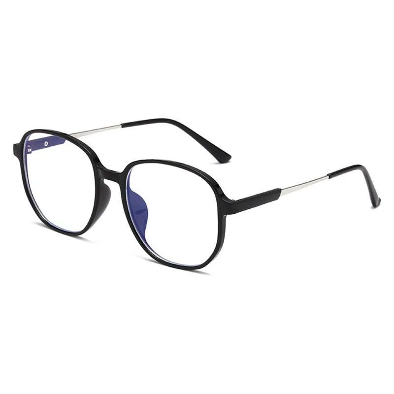 Hotony Unisex Full Rim Polygonal Square TR 90 Resin Frame Eyeglasses 60153