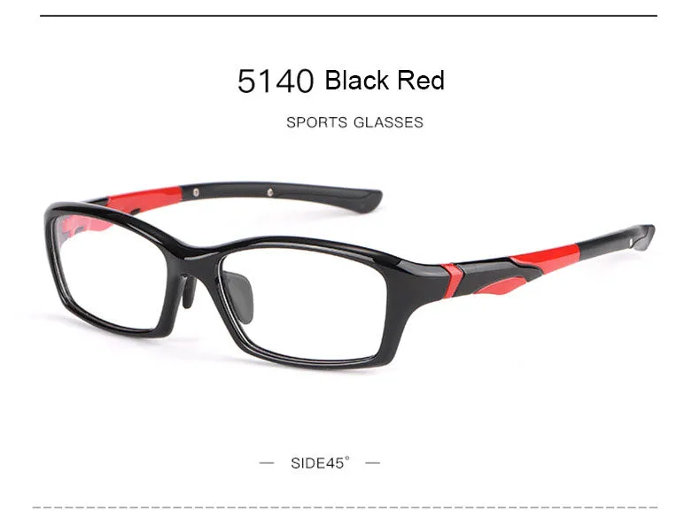 Hotony Unisex Full Rim Rectangular TR 90 Resin Sport Frame Eyeglasses 5139/40