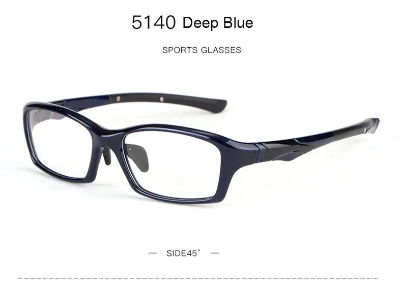 Hotony Unisex Full Rim Rectangular TR 90 Resin Sport Frame Eyeglasses 5139/40
