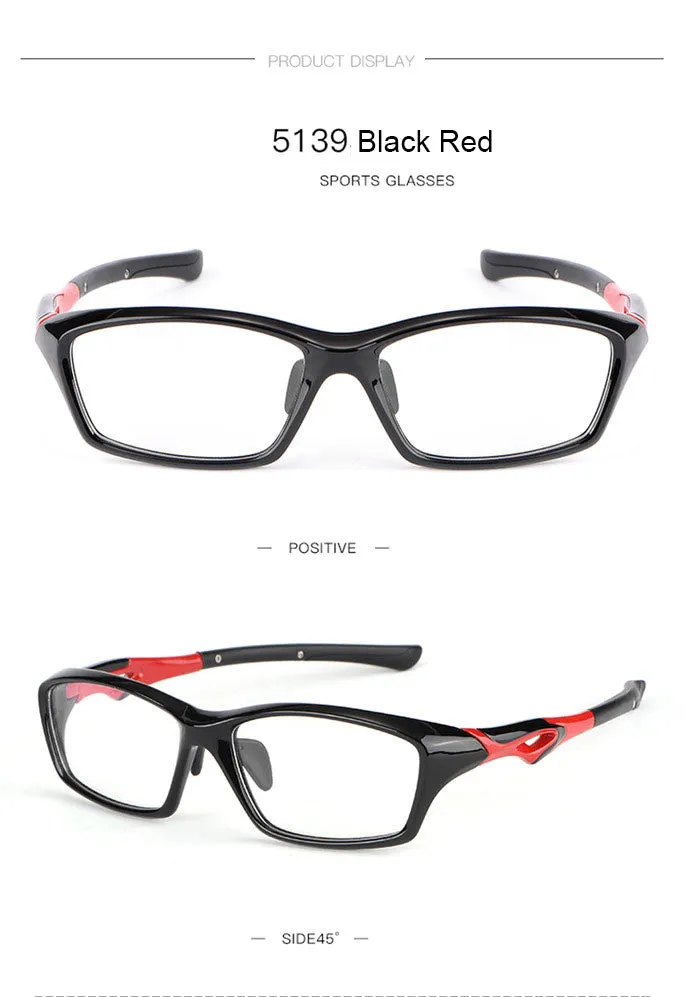 Hotony Unisex Full Rim Rectangular TR 90 Resin Sport Frame Eyeglasses 5139/40