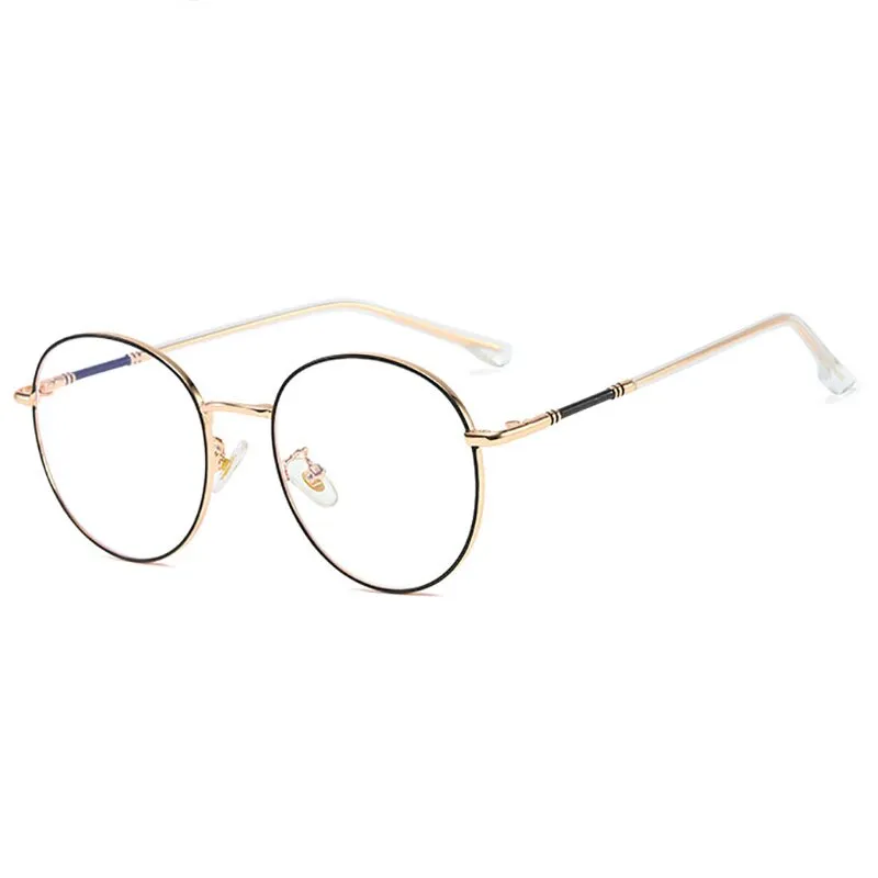 Hotony Unisex Full Rim Round Alloy Eyeglasses 61099