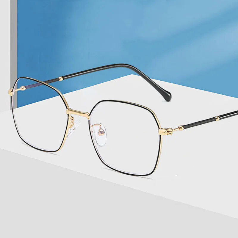 Hotony Unisex Full Rim Square Alloy Eyeglasses  Zy1917