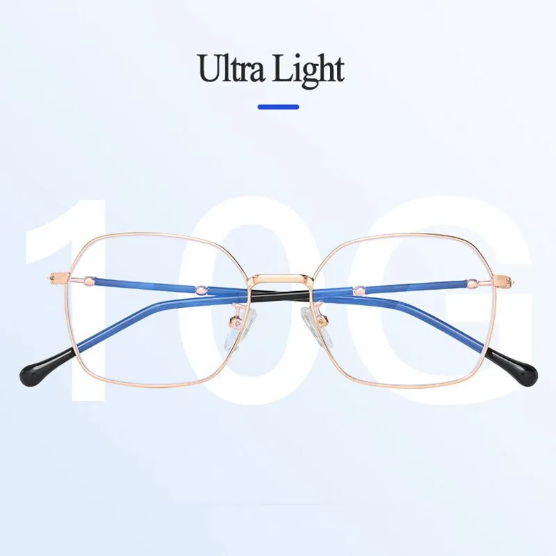 Hotony Unisex Full Rim Square Alloy Eyeglasses  Zy1917