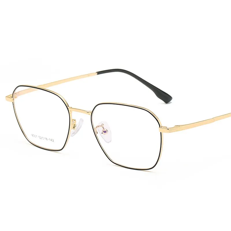 Hotony Unisex Full Rim Square Alloy Frame Eyeglasses 8001